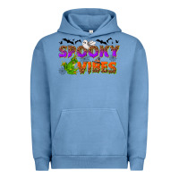 Pigment Pebble Blue Spooky vibes Urban Hoodie - NancyCooperArtShop