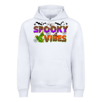 White Spooky vibes Urban Hoodie - NancyCooperArtShop
