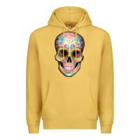Antique Gold Mexican Skull Premium Hoodie - Artiststas