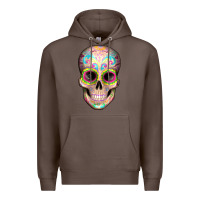 Coffee Mexican Skull Premium Hoodie - Artiststas