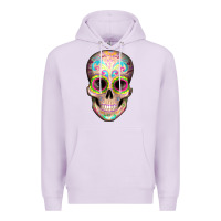 Lilac Mexican Skull Premium Hoodie - Artiststas