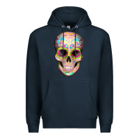 Navy Mexican Skull Premium Hoodie - Artiststas