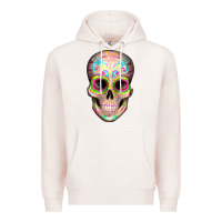 Pale Pink Mexican Skull Premium Hoodie - Artiststas