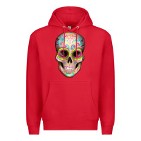 Red Mexican Skull Premium Hoodie - Artiststas
