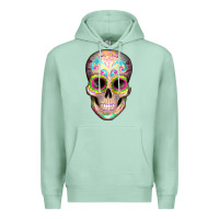 Seafoam Mexican Skull Premium Hoodie - Artiststas