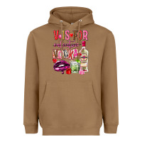 Toasted Coconut v is for vodka Heavyweight Hoodie - NancyCooperArtShop