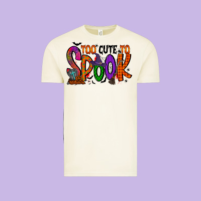 Too Cute To Spook Vintage Tee Designed By Racoondesign