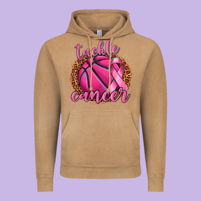 Tackle Cancer Basketball Vintage Hoodie Designed By Texasbilliewilder