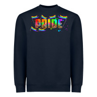 Navy lgbtq pride  libbey glass Heavyweight Sweatshirt - HRA Design Shop