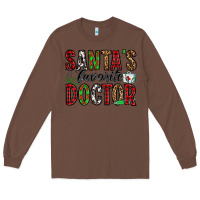 Chestnut santa's favorite doctor Long Sleeve Tee - Jasminsmagicworld
