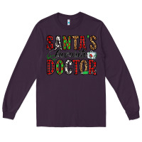 Plum santa's favorite doctor Long Sleeve Tee - Jasminsmagicworld