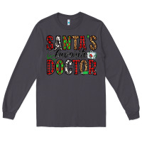 Smoke santa's favorite doctor Long Sleeve Tee - Jasminsmagicworld