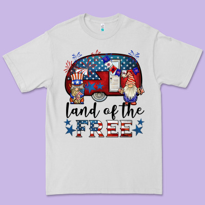 Land Of The Free Caravan Gnomies Premium Tee Designed By Barkaloodesign