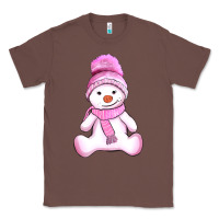 Chestnut winter pink snowman and hat Classic Tee - AdoDesignShop