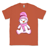 Copper winter pink snowman and hat Classic Tee - AdoDesignShop