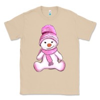 Mushroom winter pink snowman and hat Classic Tee - AdoDesignShop