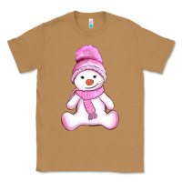 Toasted Coconut winter pink snowman and hat Classic Tee - AdoDesignShop