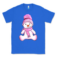 True Royal winter pink snowman and hat Classic Tee - AdoDesignShop