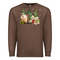 Chestnut christmas coffee and book Premium Sweatshirt - MaliasSmallBusiness