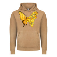 Vintage Camel flowers and childhood cancer ribbon butterfly Vintage Hoodie - texasbilliewilder