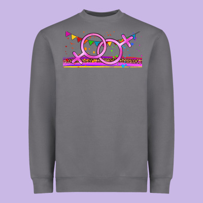 Lgbtq Lesbian  Libbey Glass Heavyweight Sweatshirt Designed By Hra Design Shop
