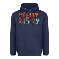 Navy beautiful crazy Heavyweight Hoodie - NancyCooperArtShop