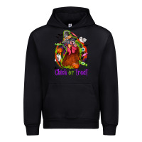 Black Chick or treat Halloween Urban Hoodie - NancyCooperArtShop