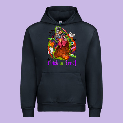 Chick Or Treat Halloween Urban Hoodie Designed By Nancycooperartshop
