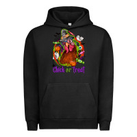 Pigment Black Chick or treat Halloween Urban Hoodie - NancyCooperArtShop
