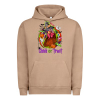Pigment Burro Chick or treat Halloween Urban Hoodie - NancyCooperArtShop
