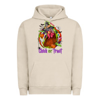 Pigment French Oak Chick or treat Halloween Urban Hoodie - NancyCooperArtShop