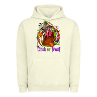 Pigment Pistachio Chick or treat Halloween Urban Hoodie - NancyCooperArtShop
