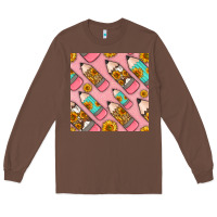 Chestnut western pencil seamless pattern Long Sleeve Tee - BundleAndBundleShop