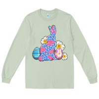 Matcha easter bunny wıth easter eggs Long Sleeve Tee - AdoDesignShop