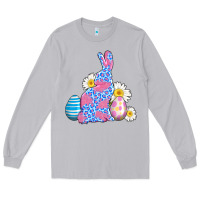 Moon Dust easter bunny wıth easter eggs Long Sleeve Tee - AdoDesignShop