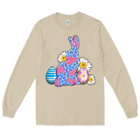 Mushroom easter bunny wıth easter eggs Long Sleeve Tee - AdoDesignShop