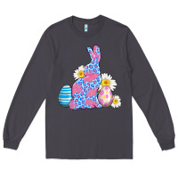 Smoke easter bunny wıth easter eggs Long Sleeve Tee - AdoDesignShop