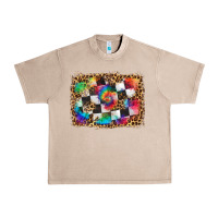 French Oak race leopard and tie dye background Urban Heavy Tee - HRA Design Shop