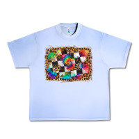 Grape Ice race leopard and tie dye background Urban Heavy Tee - HRA Design Shop