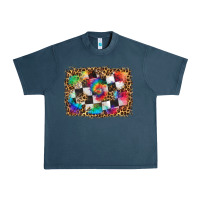 Midnight Navy race leopard and tie dye background Urban Heavy Tee - HRA Design Shop