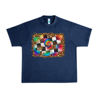 Navy race leopard and tie dye background Urban Heavy Tee - HRA Design Shop