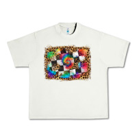 Pistachio race leopard and tie dye background Urban Heavy Tee - HRA Design Shop