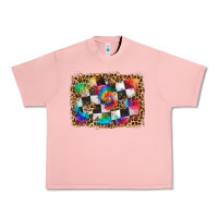 Salmon race leopard and tie dye background Urban Heavy Tee - HRA Design Shop