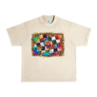 Race Leopard And Tie Dye Background Urban Heavy Tee | Teevron