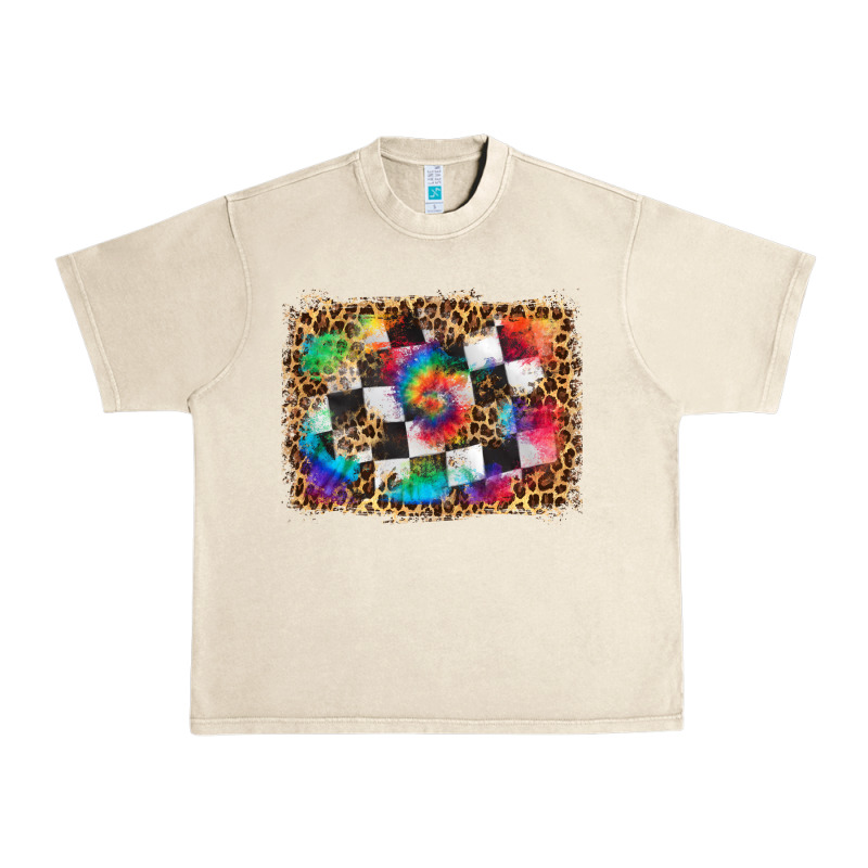 Race Leopard And Tie Dye Background Urban Heavy Tee by HRA Design Shop | Teevron