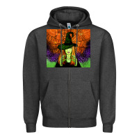 Charcoal Heather halloween witch tumbler Zipper Hoodie - Jasminsmagicworld