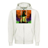 Oatmeal Heather halloween witch tumbler Zipper Hoodie - Jasminsmagicworld
