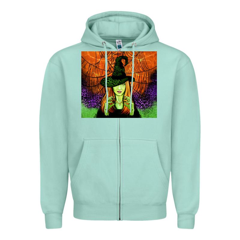 Halloween Witch Tumbler Zipper Hoodie by Jasminsmagicworld | Teevron