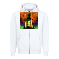 White halloween witch tumbler Zipper Hoodie - Jasminsmagicworld