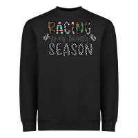 Black Racing Is My Favorite Season Heavyweight Sweatshirt - CowhideDigitalArt
